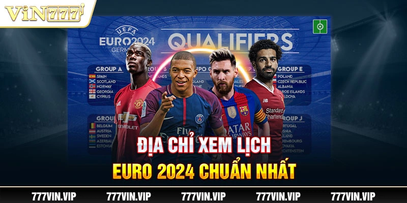 Địa chỉ xem lịch EURO 2024 chuẩn nhất